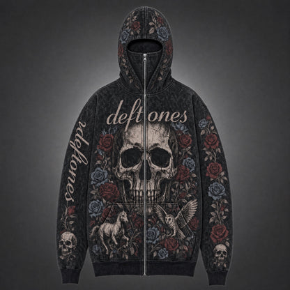 Black Skull & Roses